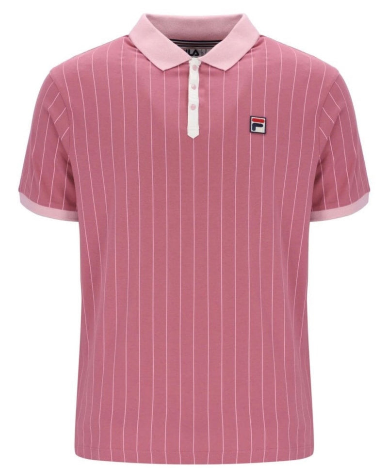 Fila Bjorn Borg BB1 Polo - Iconic Tennis Shirt - 100% Cotton - Rose Pink