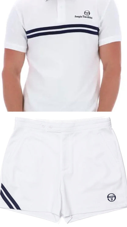Sergio Tacchini NewSuperMac Line McEnroe Tennis Polo Shirt & Shorts RRP £90