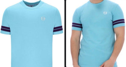 Sergio Tacchini Grello Milky Blue T-Shirt - Ltd Edition