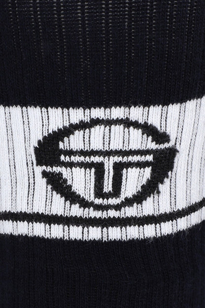 Sergio Tacchini/John McEnroe- 3 x Pairs of Tennis Socks-White/Navy or Navy/White