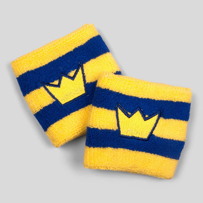 Pair of Bjorn Borg Retro Tennis Wristbands/Sweatbands - Swedish Colours