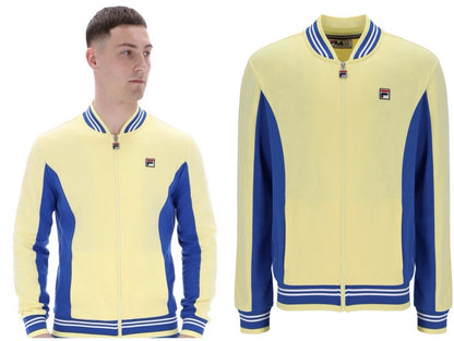 Fila Vintage Borg Wimbledon Settanta Tennis Track Top (Yellow/Blue RRP £80