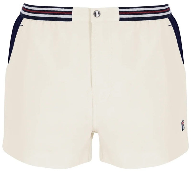 Fila Borg Massimo Towelling Polo Shirt + Matching Retro White Fila Borg Shorts