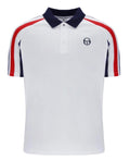 Sergio Tacchini McEnroe Blow White/Red/Blue Tennis Polo Shirt -Free Red Headband