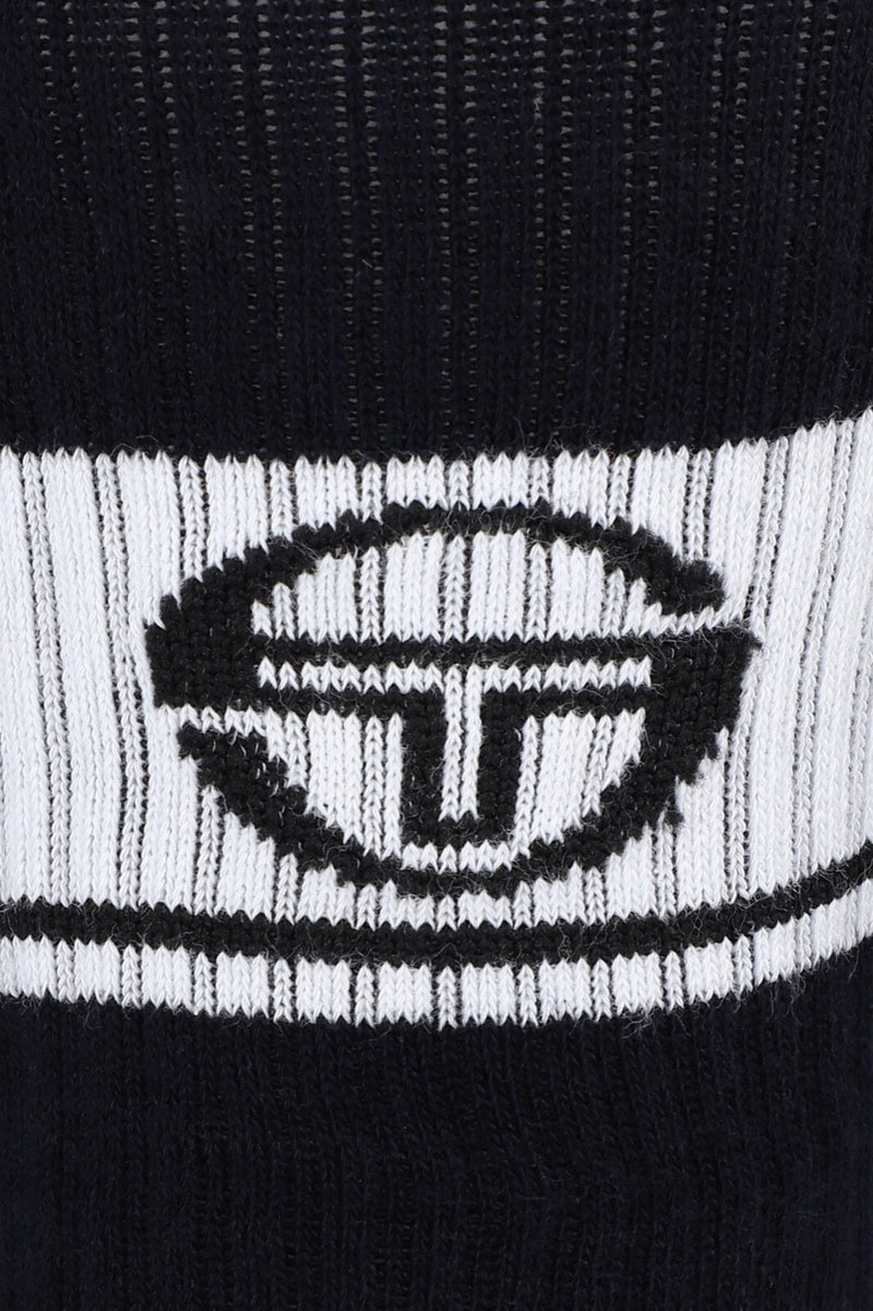 Sergio Tacchini/John McEnroe-2 x Pairs of Tennis Socks-Navy/White.