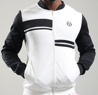 Sergio Tacchinii Dallarindo McEnroe -White/Black - Tennis Track Top RRP £80