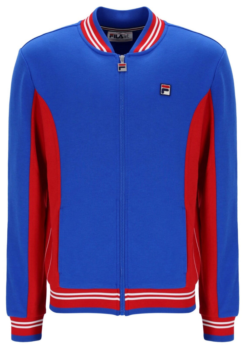 Fila Vintage Borg Wimbledon Settanta Tennis Track Top Red/Blue
