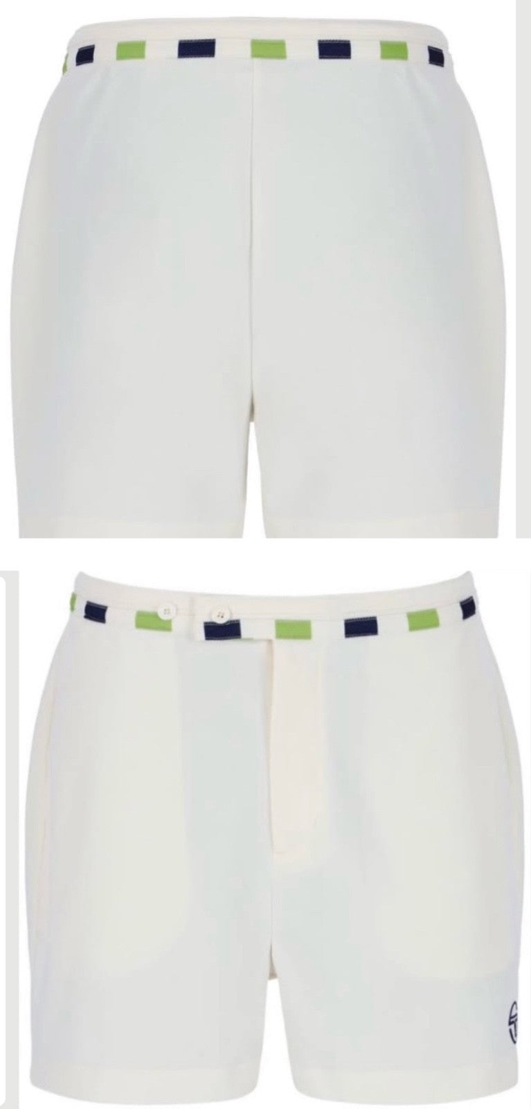 Sergio Tacchini John McEnroe Cielo (Blow) Off-White Tennis Shorts - Ltd Edition!