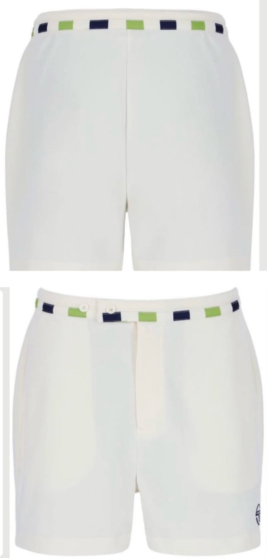 Sergio Tacchini John McEnroe Cielo (Blow) Off-White Tennis Shorts - Ltd Edition!
