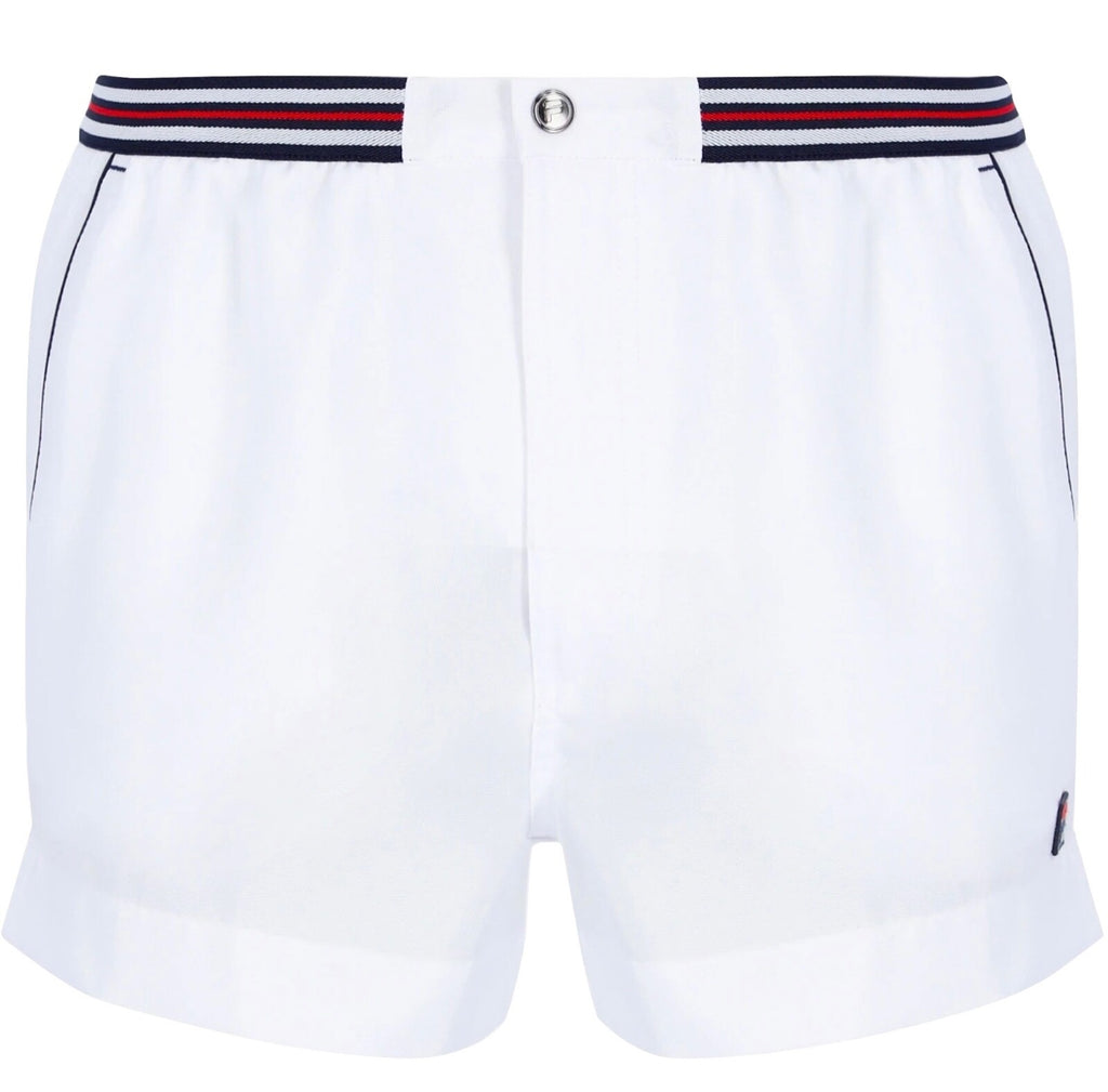 Fila Borg Hightide Retro Borg Wimbledon White Tennis Shorts(Football Casuals)