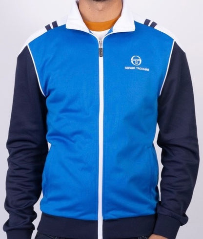 Sergio Tacchini Drive Royal Blue - Tennis Track Top w Matching Drive Polo Shirt
