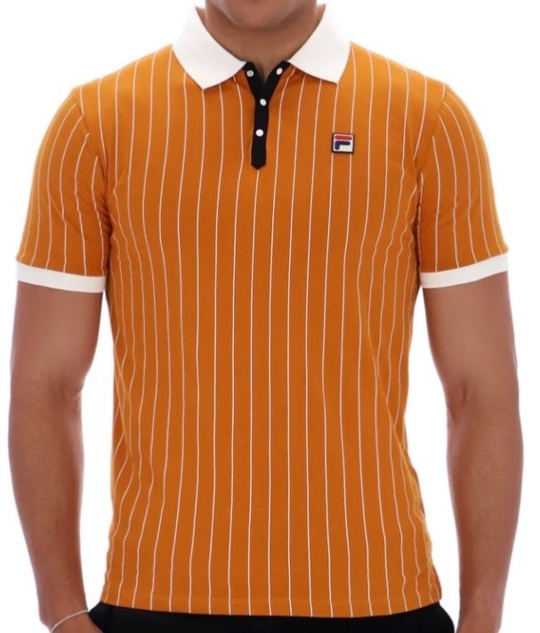 Fila Bjorn Borg BB1 Orange Polo Tennis Shirt - Holland, Blackpool, Dundee Utd