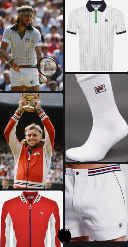 Fila Bjorn Borg Original Wimbledon Set (Track, Polo, Shorts & Socks) RRP £180