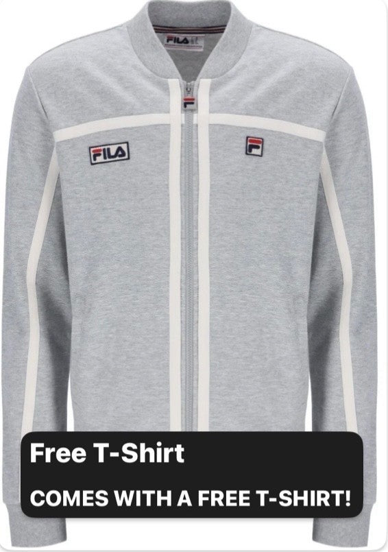 Fila Borg Fila Emilio Tennis Track Top in Grey