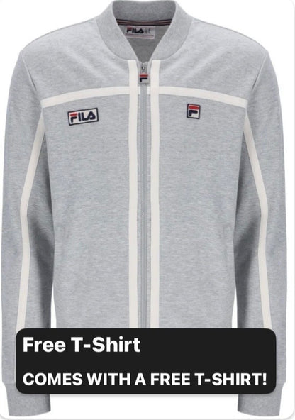 Fila Borg Fila Emilio Tennis Track Top in Grey