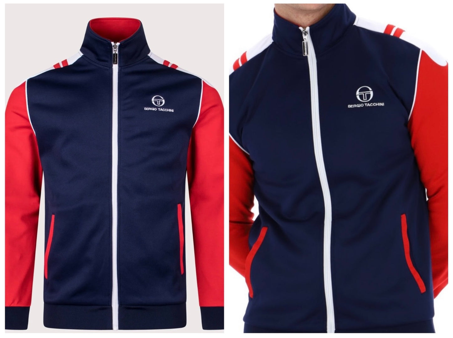 Sergio Tacchini Drive Bayern Munich Track Top - Blue/Red - Winter 2025