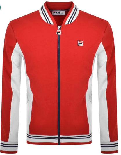 Fila Settanta Wimbledon Red Tennis Track Top - RRP £75 - Bjorn Borg
