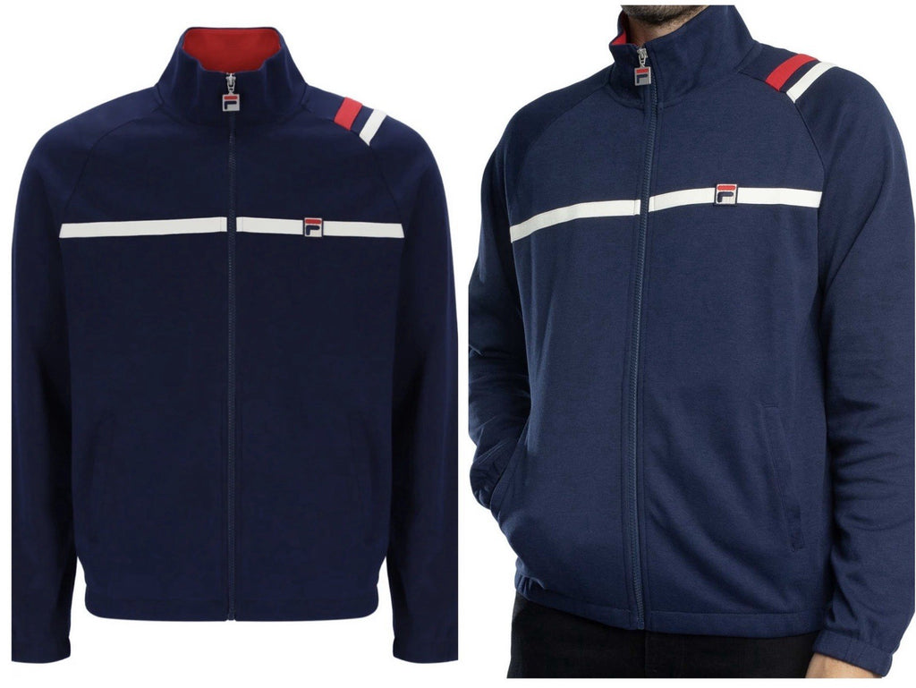 Fila Vintage Borg Wimbledon Settanta MKII Tennis Track Top (Blue) RRP £75