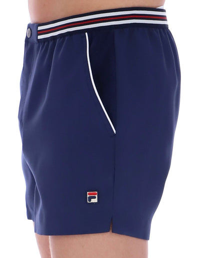 Fila Borg Hightide Borg Retro Blue Tennis Shorts - Football Casuals.
