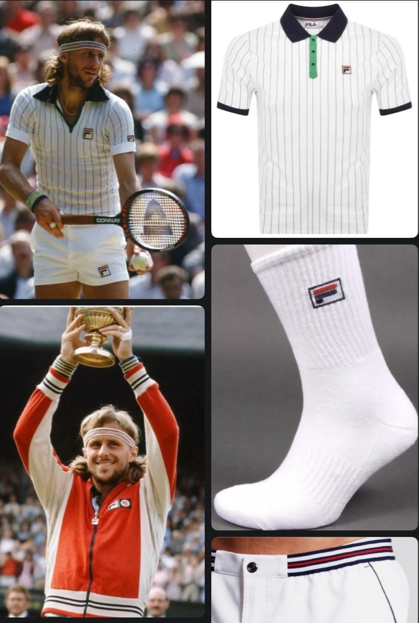 Fila Bjorn Borg Original Wimbledon Set (Track, Polo, Shorts & Socks)