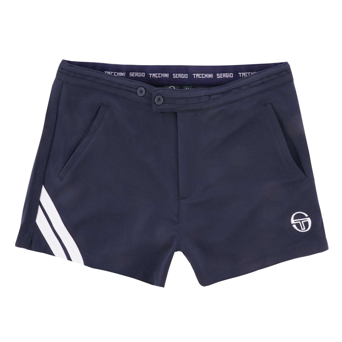 Sergio Tacchini Time Blue Tennis Shorts (Football Casuals) Sizes: Small thru 4XL