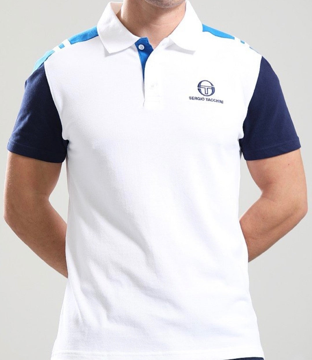 Sergio Tacchini Drive Royal Blue - Tennis Track Top w Matching Drive Polo Shirt