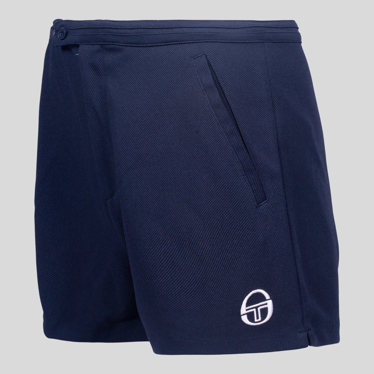 Sergio Tacchini Time Blue McEnroe Tennis Retro Shorts-Sizes: Small thru 4XL