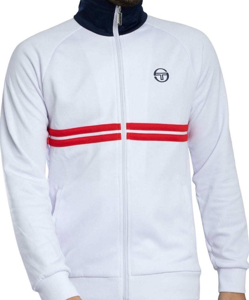 Sergio Tacchin Dallas John Mcenroe - White - Tennis Track Top RRP £80