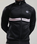 Sergio Tacchini Dallas - Mcenroe Black/Lilac -  Track Top RRP £80