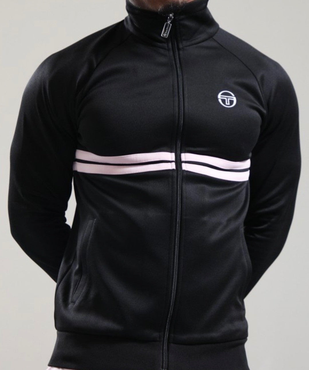 Sergio Tacchini Dallas - Mcenroe Black/Lilac -  Track Top RRP £80