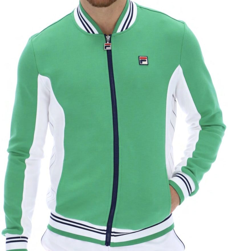Celtic Colours Fila Vintage Borg Wimbledon Tennis Track Top (Green)