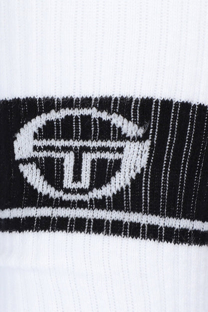 Sergio Tacchini/John McEnroe-2 x Pairs of Tennis Socks-White/Navy or Navy/White.