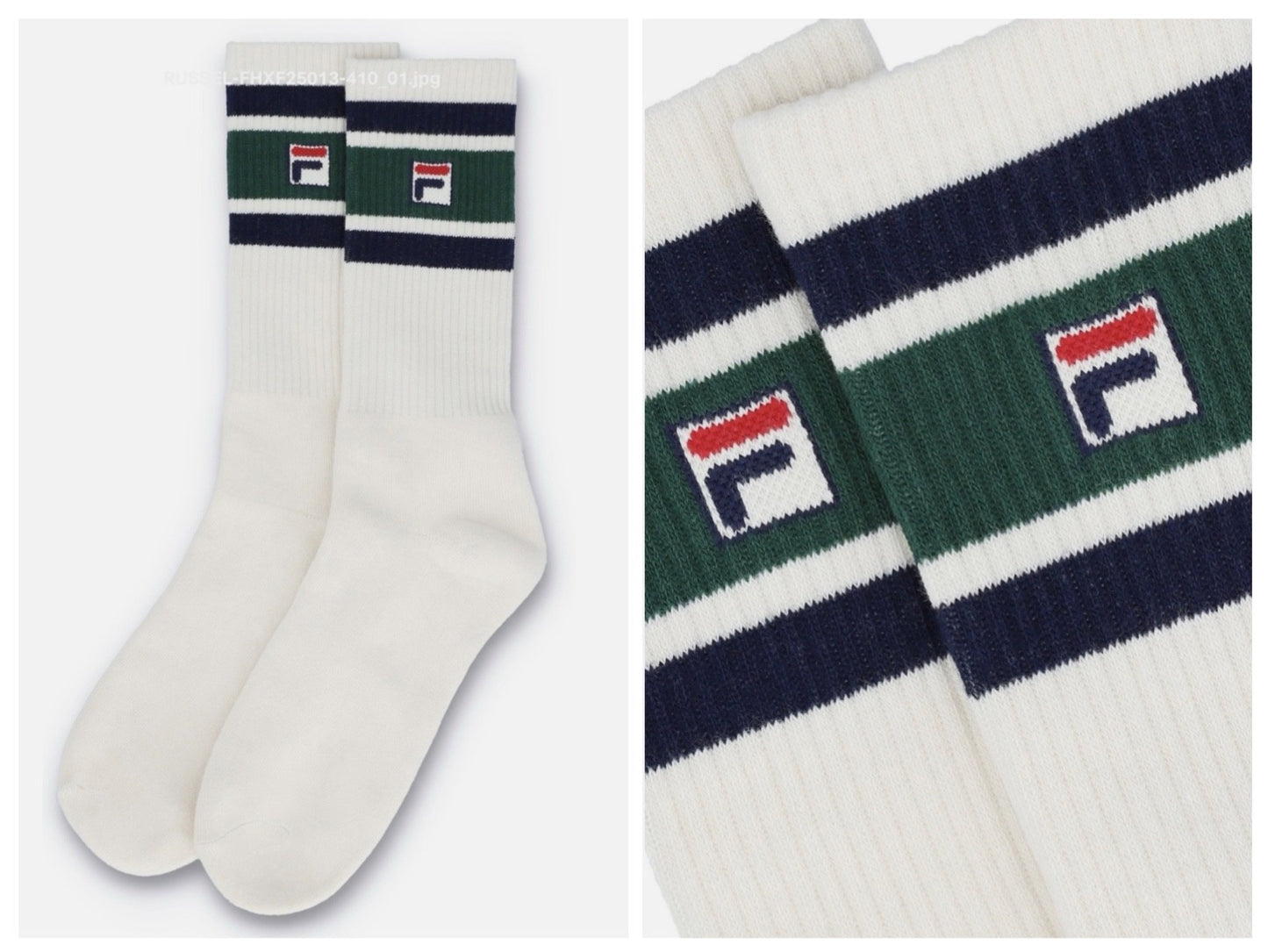 Fila Vintage Bjorn Borg’s Wimbledon (pack of 3 pairs) of white tennis socks