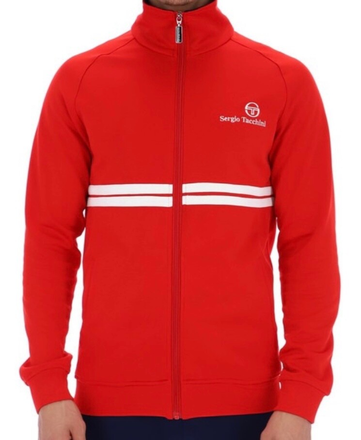 Sergio Tacchini New Dallas McEnroe Red - Tennis Track Top