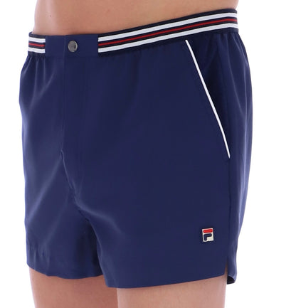 Fila Borg Hightide Borg Retro Blue Tennis Shorts - Football Casuals.