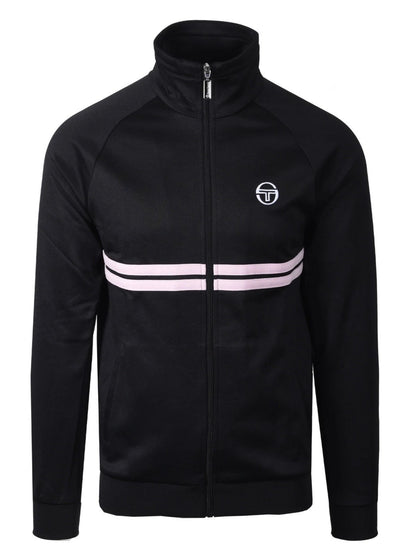 Sergio Tacchini New Dallas John Mcenroe Black & Lilac - Tennis Track Top RRP £80