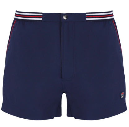 Fila Borg Hightide Borg Retro Blue Tennis Shorts - Football Casuals.