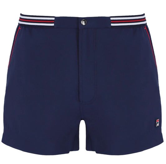 Fila Borg Hightide Borg Retro Blue Tennis Shorts - Football Casuals.