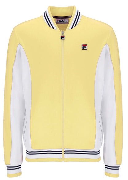 Fila Vintage Settanta Borg Yellow Tennis Track Top - Oxford, Brazil, Wolves