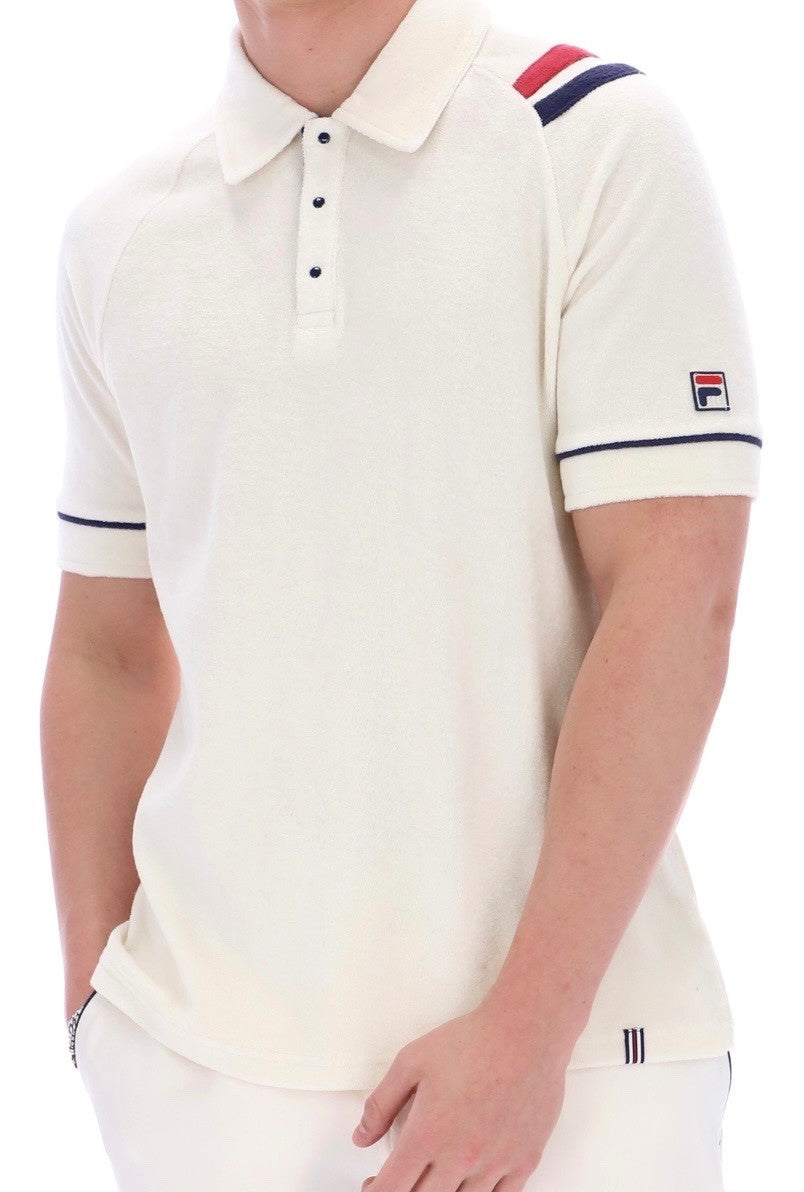 Fila Massimo Borg BB1 Gardenia (off white)Tennis Shirt & Hightide shorts RRP £95