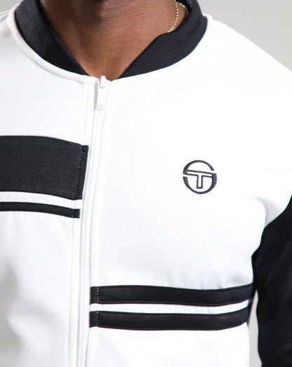 Sergio Tacchinii Dallarindo McEnroe -White/Black - Tennis Track Top RRP £80