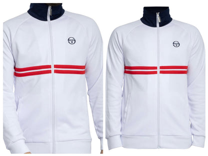 Sergio Tacchin Dallas John Mcenroe - White - Tennis Track Top RRP £80