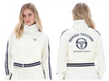 EXCLUSIVE -Sergio Tacchini Carmella Women’s Velour Gardenia/Blue Track Jacket