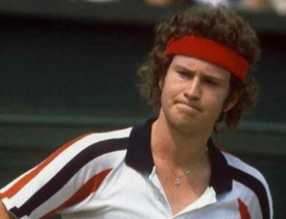 McEnroe Red Tennis Headband