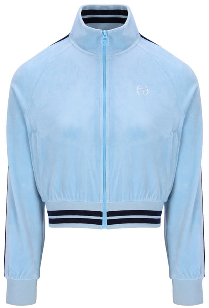 Sergio Tacchini Carmella Women’s Velour Blue Track Jacket - Summer 2026