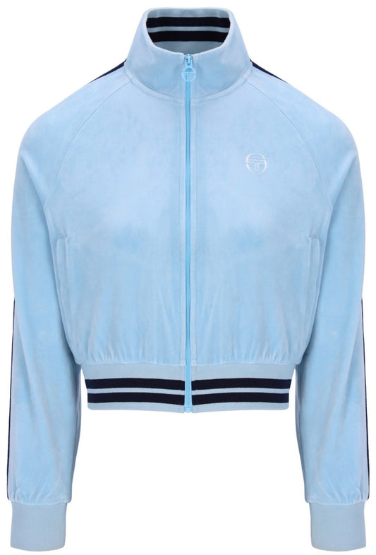 Sergio Tacchini Carmella Women’s Velour Blue Track Jacket - Summer 2026