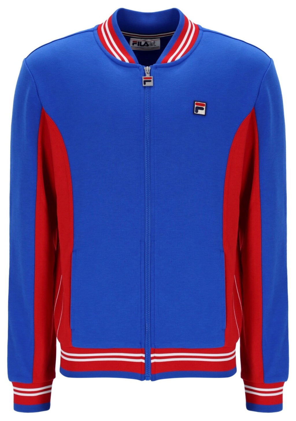 Fila Vintage Borg Wimbledon Settanta Tennis Track Top Red/Blue RRP £80