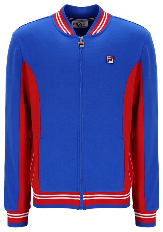 Fila Vintage Borg Wimbledon Settanta Tennis Track Top Red/Blue RRP £80