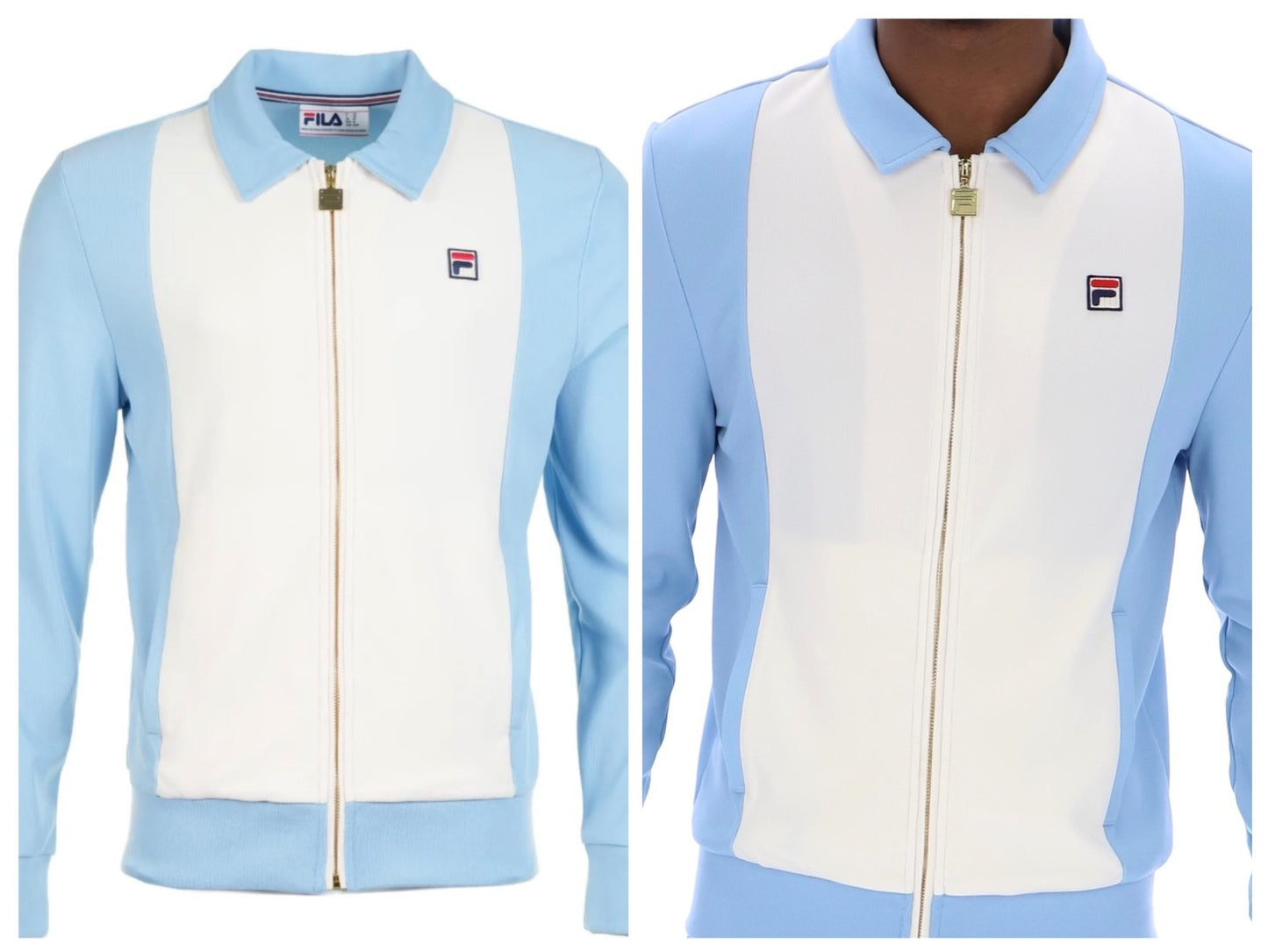 Fi Tommaso Off White/Blue Track Top - RRP £75 - Bjorn Borg