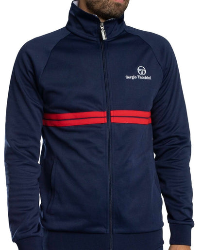 Sergio Tacchini New Dallas John Mcenroe Navy - Tennis Track Top RRP £80